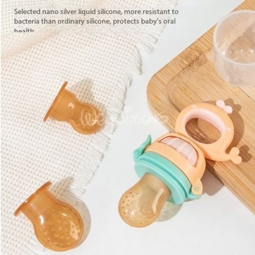 Baby Teething Pacifier Fresh Fruit Food Vegetables Bite Bag Pacifier Safe Silicone Feeder Replenishment Oral Pacifier
