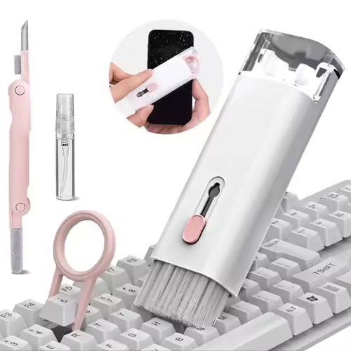 Electronic keyboard cleaning kit headphone cleaner 7 in 1 multifunctional cleaning pen with soft brush
