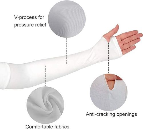New long gloves anti-ultraviolet gloves arm sleeves ice silk sunscreen outdoor sports half finger sleeves