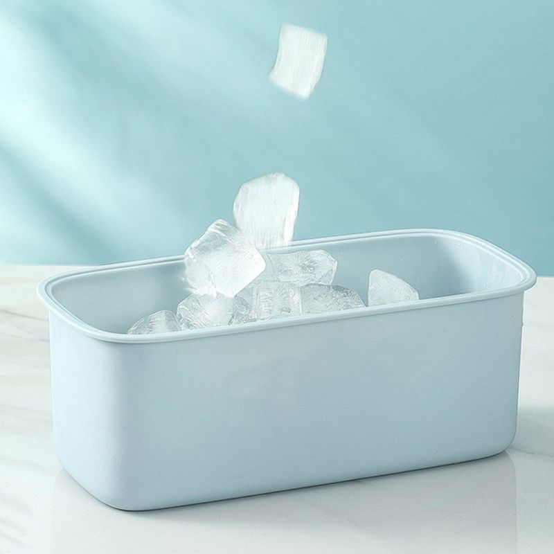 Easy release silicone tray ice cube Tray For Freezer Ice Bucket Storage Bin Ice Box Container With Lid