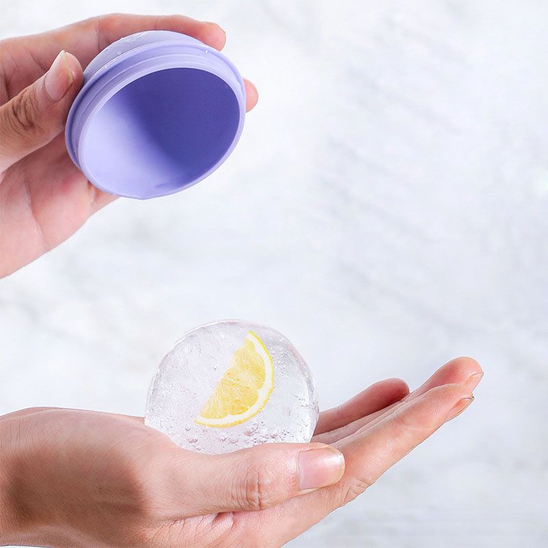 Hot Sale Whiskey Round Ice Cube Molds Creative Ice Cube Trays Silicone Sphere Whiskey Ice Ball Maker