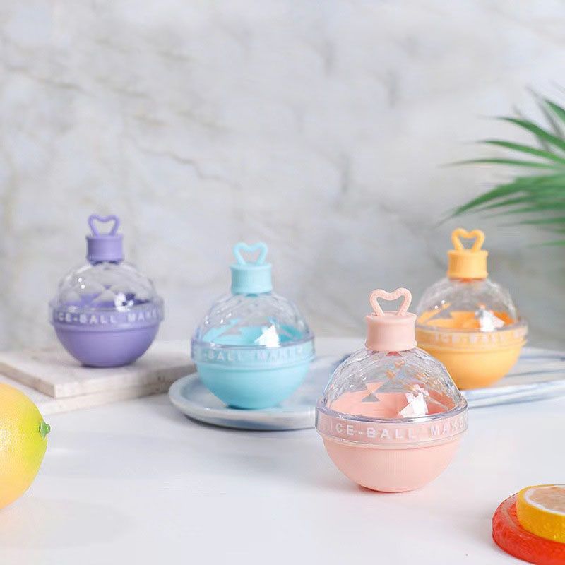 Hot Sale Whiskey Round Ice Cube Molds Creative Ice Cube Trays Silicone Sphere Whiskey Ice Ball Maker