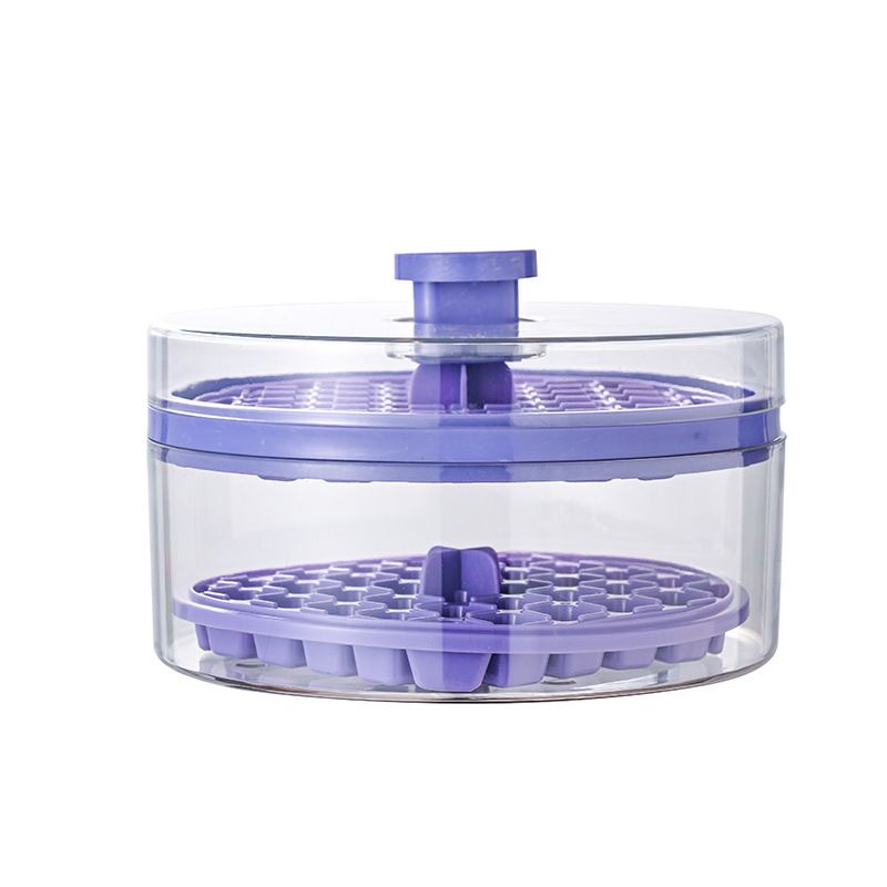 Ice Cube Trays Silicone Ice Trays for Freezer Easy to Release Ice Tray Molds for Whiskey Cool Drinks with Bin & Lid