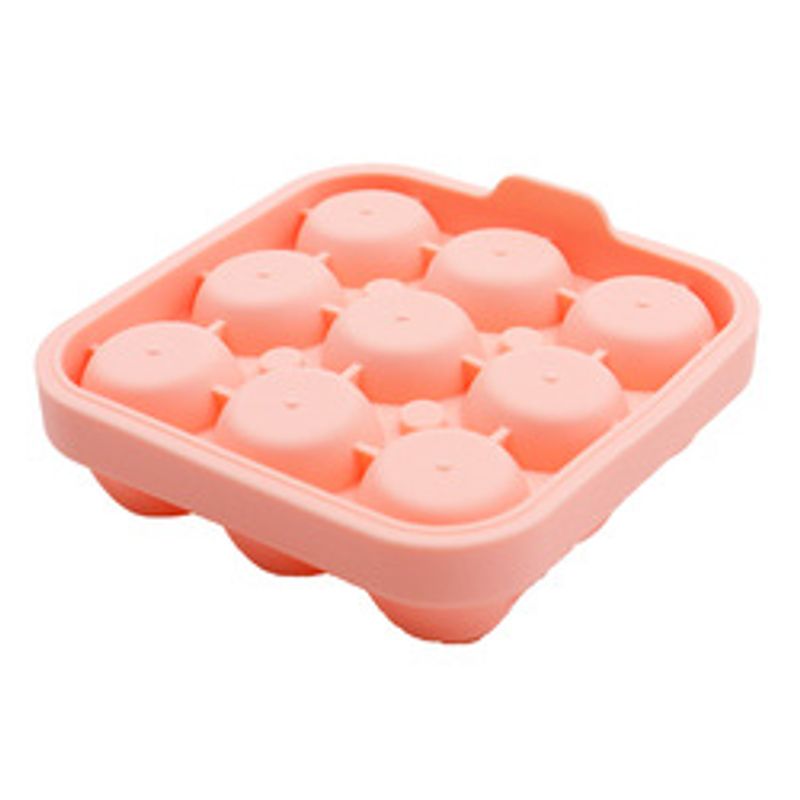 Hot Sale Food Grade Rose Shaped 6 Cavity Ice Cube Tray Ice Tray Silicone Ice Cube Tray with Lid