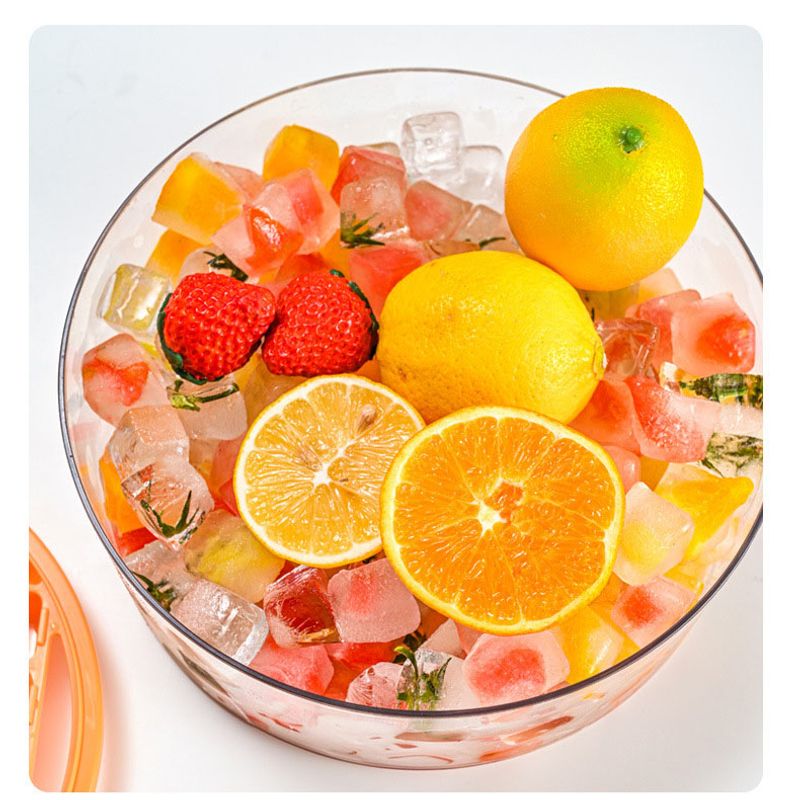 Ice Cube Trays Silicone Ice Trays for Freezer Easy to Release Ice Tray Molds for Whiskey Cool Drinks with Bin & Lid
