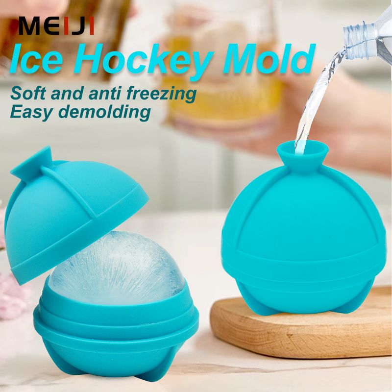 MEIJI 2023 Planner Best Selling Products Kitchen Accessories Factory Reusable Silicone Ice Cube Tray Ice Cube Ball Tray