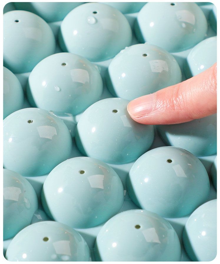 Round Ice Cube Trays for Freezer with Cover and Bin Small Circle Ice Ball Maker Mold