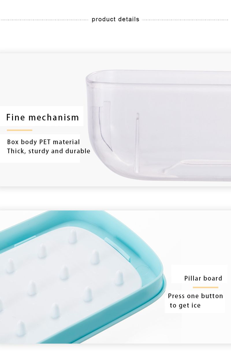 Food-grade Silicone Ice Cube Tray with Lid and Storage Bin for Freezer, Easy-Release 2 * 36 Small Nugget Ice Trays 1 ice Bucket & Scoop, Flexible Ice Cube Molds with Ice Container