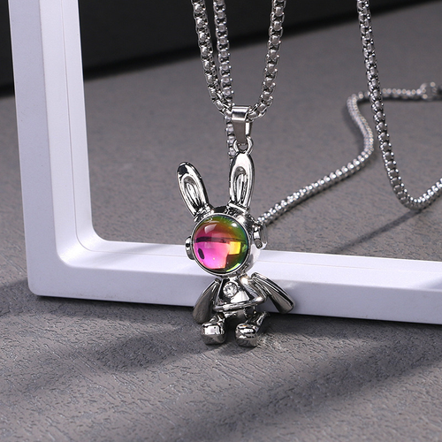Adjustable Mechanical Rabbit Necklace