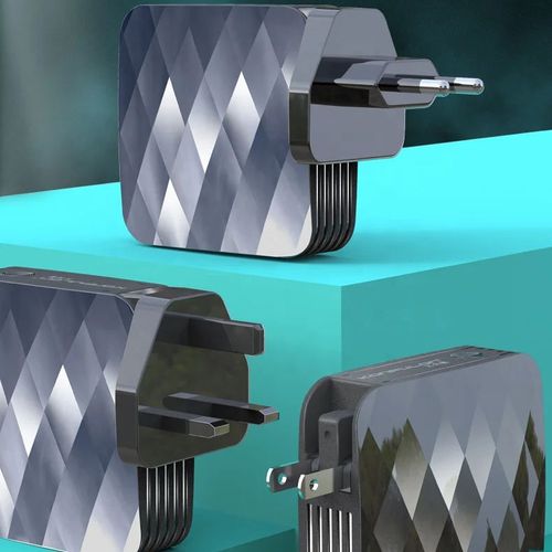 Konfulon 50% Special Offer Discount Product Multi Function Power Bank 5000mAh with AC Plug Adapter Portable Charger Wall Charger