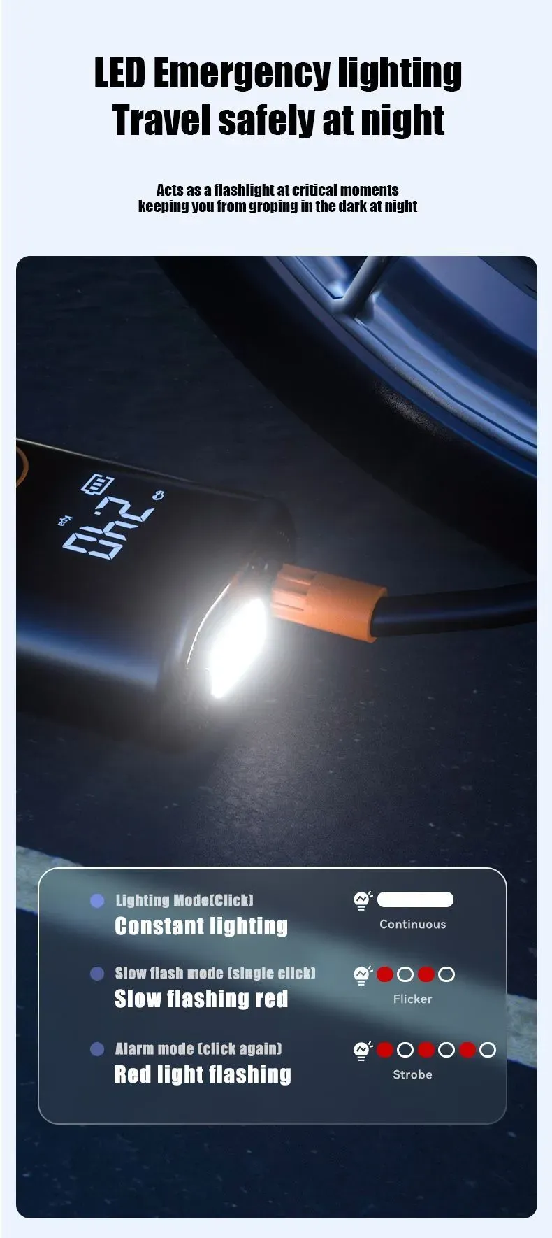 2025 latest wireless USB high-pressure portable car electric air pump