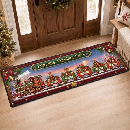Custom Runner Rug - Personalized Christmas Birthday Gifts For Mom, Dad, Brother, Sister - Our Favorite Time Together