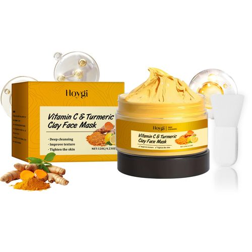 Turmeric & Vitamin C Acne-Clearing Clay Mask