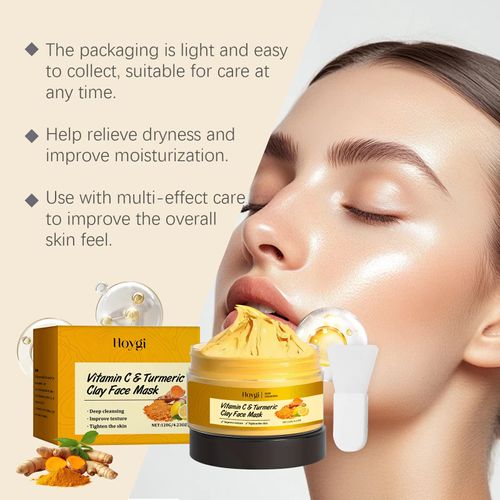 Turmeric & Vitamin C Acne-Clearing Clay Mask