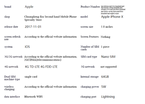 🍎Mobile Phone X  Half New