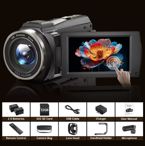 8K high-definition handheld camcorder