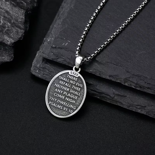 Archangel Saint Michael Pendant Necklace