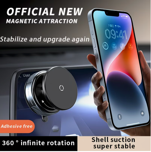 Vacuum suction phone holder