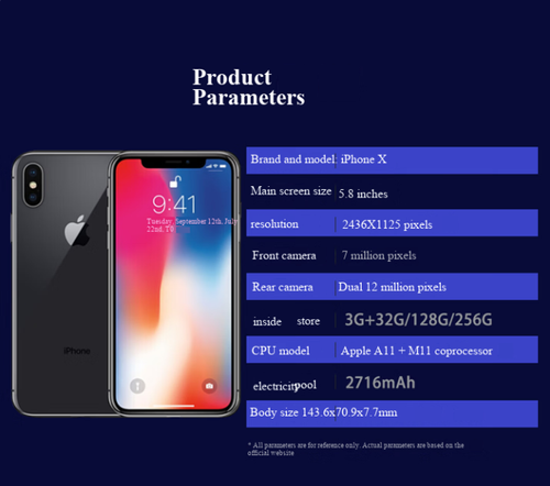 🍎Mobile Phone X  Half New