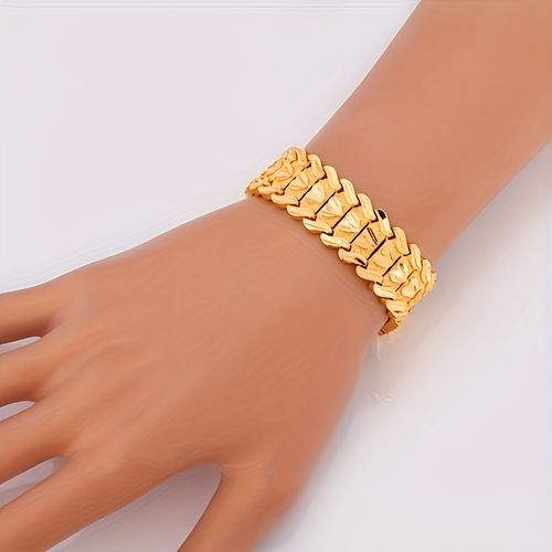 Men's Heart Gold-Plated Bracelet