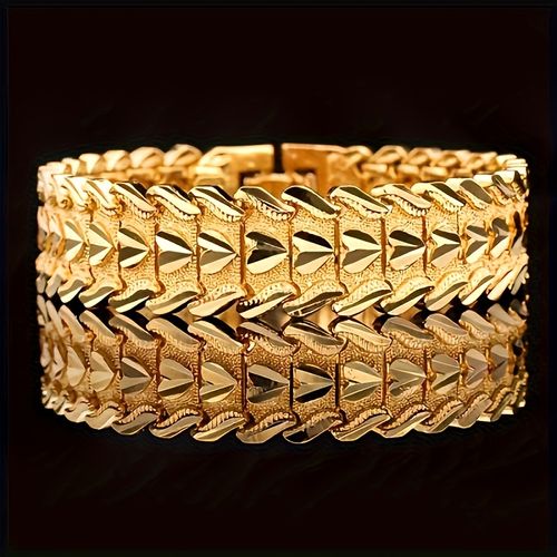 Men's Heart Gold-Plated Bracelet