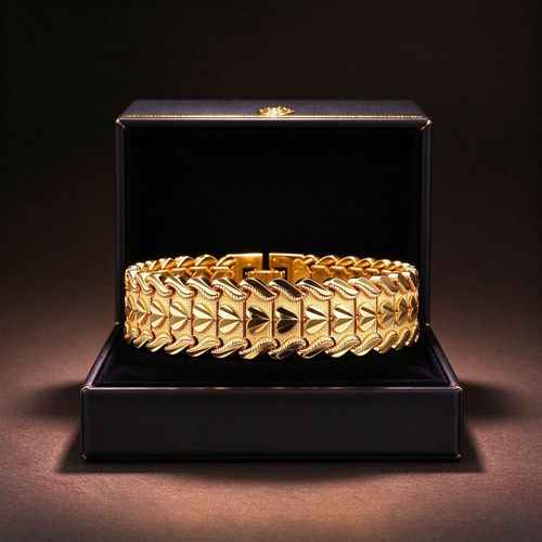 Men's Heart Gold-Plated Bracelet