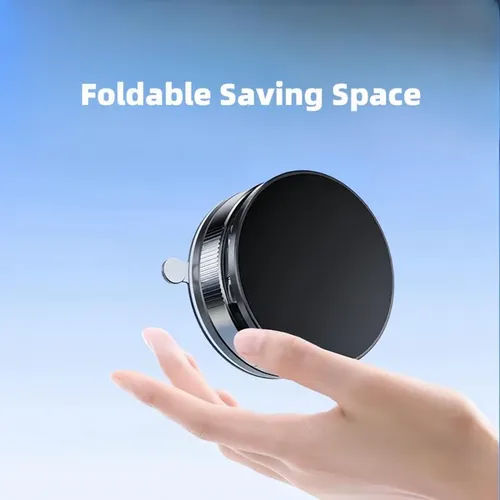 Retractable Magnetic Car Phone Mount – Black