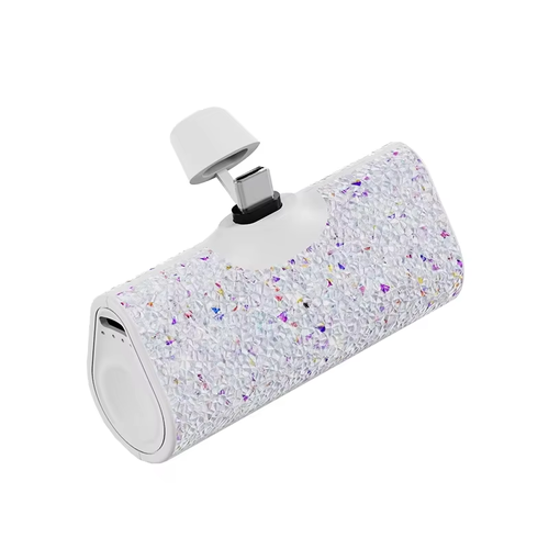 Sparkling Diamond Encrusted Mini Power Bank