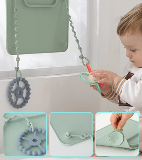 2-Pack Multi Use Silicone Baby Dining Mat