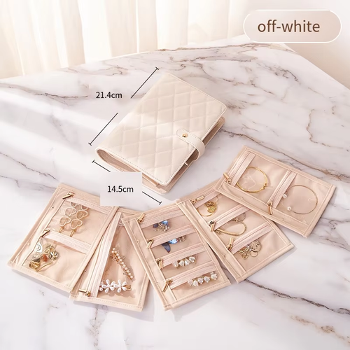Multi Pocket Adjustable Jewelry Storage Binder