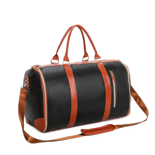 Unisex waterproof and durable PU leather travel bag wholesale large capacity portable travel bag storage travel bag