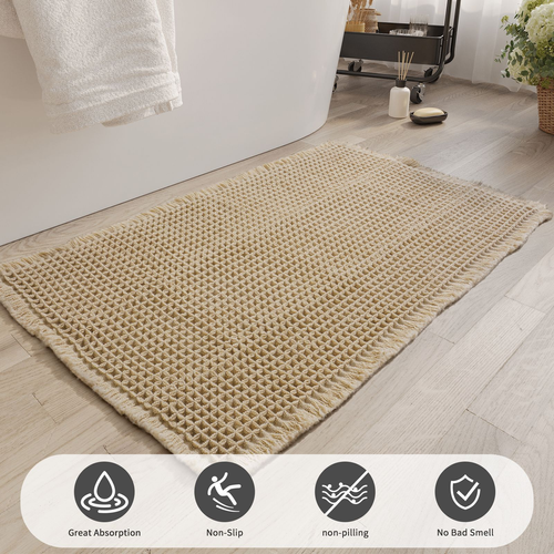 Machine Washable Absorbent Non Slip Cozy Bathroom Mat