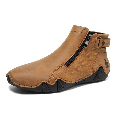 Retro Style Men's Leather Casual Boots