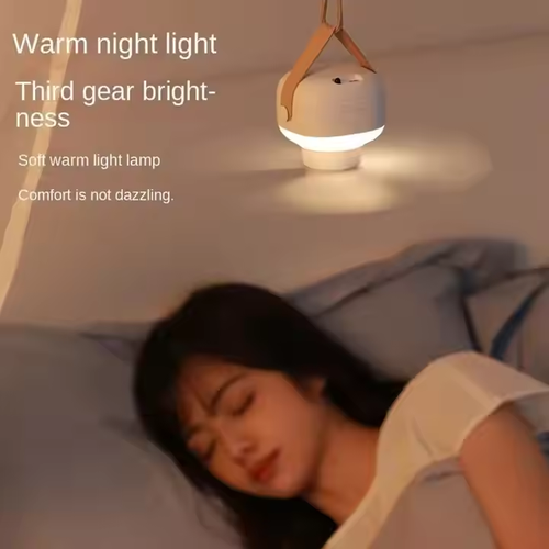 Night Light Portable Ceiling Fan With Remote