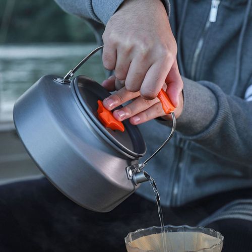Camping Portable Cookware with Camping Stove, Outdoor Mugs Cutlery Sporks Kit