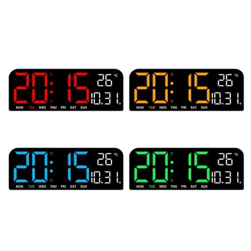 Large Digital Alarm Clock Wall Clock