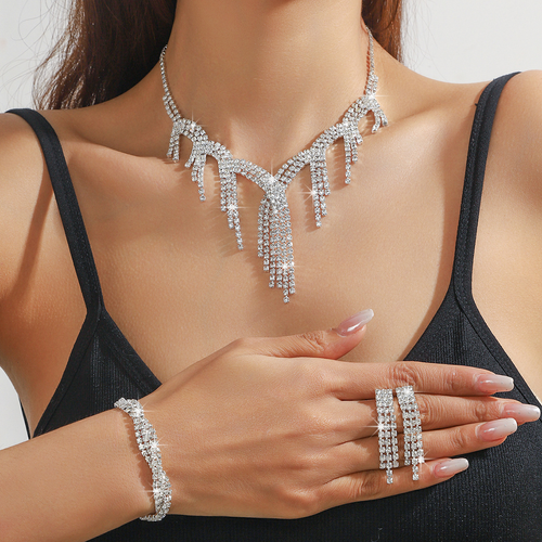 High End Evening Crystal Jewelry Customizable