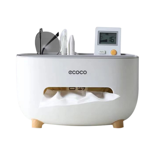 Multifunctional Desktop Tissue Case with Storage