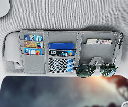 2-Pack Multifunctional Car Visor Storage Pouch