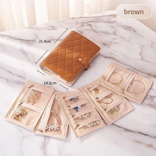 Multi Pocket Adjustable Jewelry Storage Binder