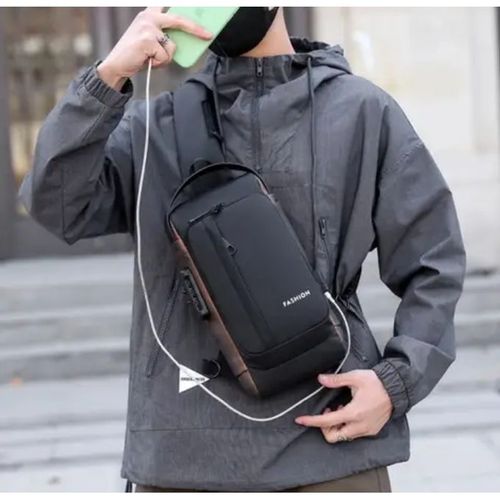 Shine Men's Premium Oxford Crossbody Bag