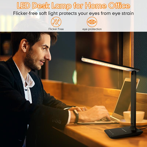 5in1WirelessChargeEyeFriendlyDeskLamp