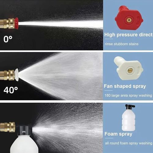 High Pressure Portable Cordless Washer Spray Gun with 2 Lithium Batteries Set