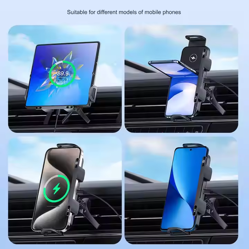 90 Rotate Multi Device Foldable Screen Car Charger Mount