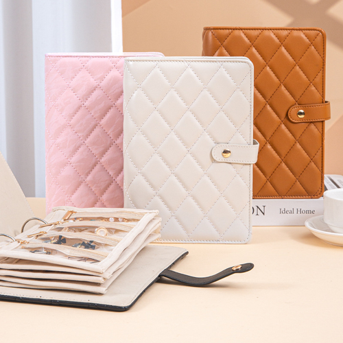 Multi Pocket Adjustable Jewelry Storage Binder
