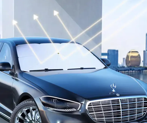 Car sunshade, front windshield, sun protection, heat insulation, sun protection, front light blocking car window, summer supplies, sunshade