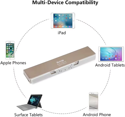 Portable Foldable Bluetooth Keyboard