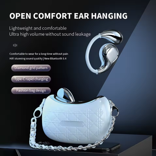 Fashion Bag Design Ear Hanging Bluetooth Earphones