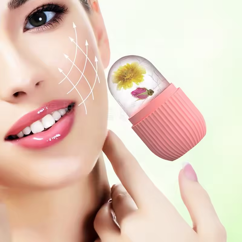 2-Pack Silicone Facial Ice Roller for Skin Care