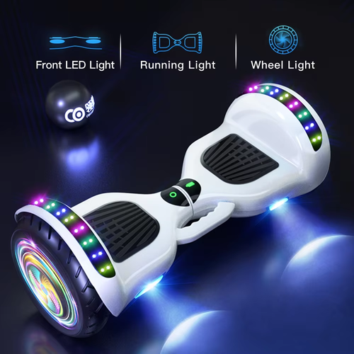 Bluetooth Enabled LED Hoverboard with Self Balance